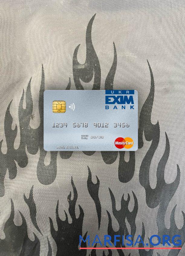 Realistic Ukraine Ukreximbank mastercard photolook front real example